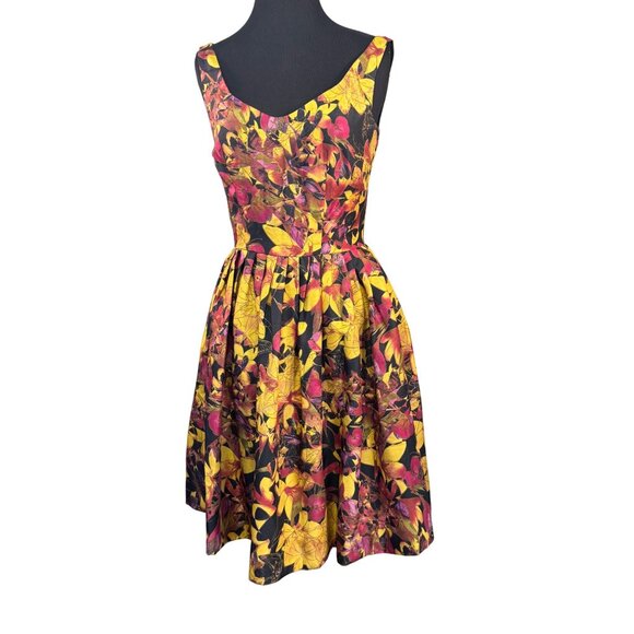 Taylor Size 2 Floral Fit and Flare Prom, Party, Cocktail, Graduation Dress - Picture 1 of 11